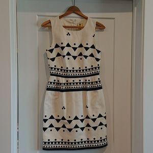 Fantastic J. Crew blue and white dress